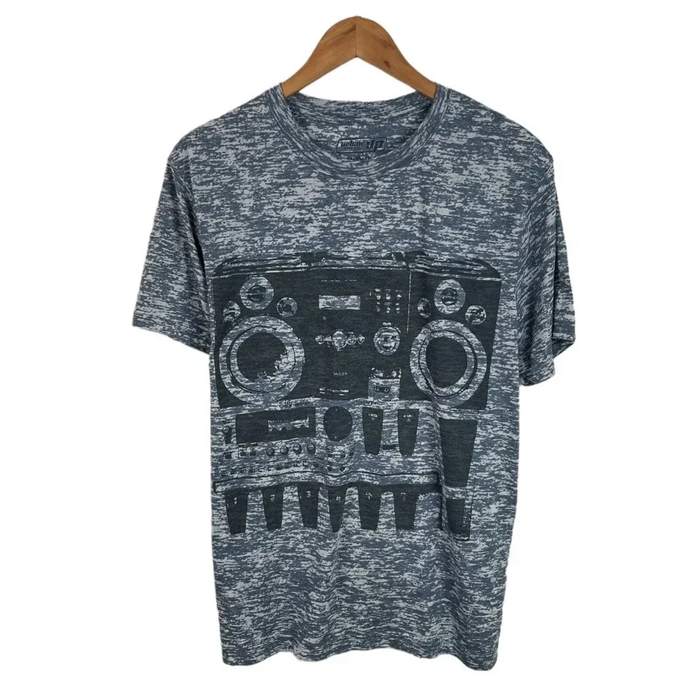 TS13 Mens Urban Pipeline Marled Boom Box Burnout Shirt XL